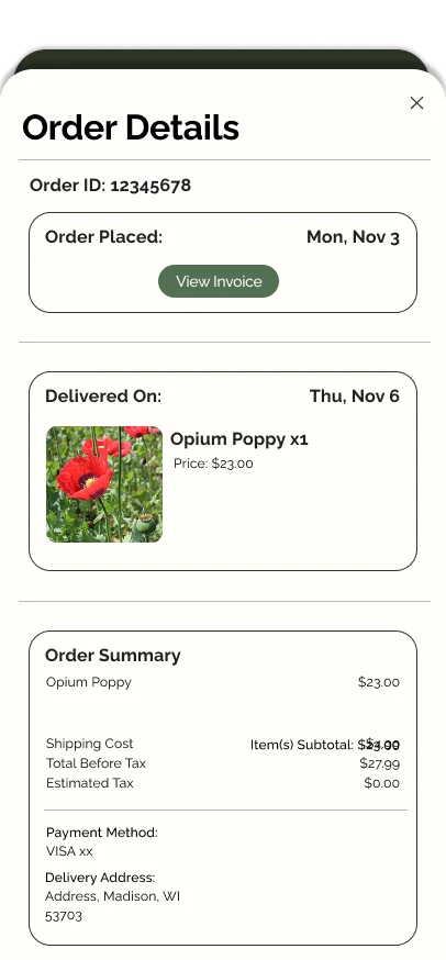 Order details