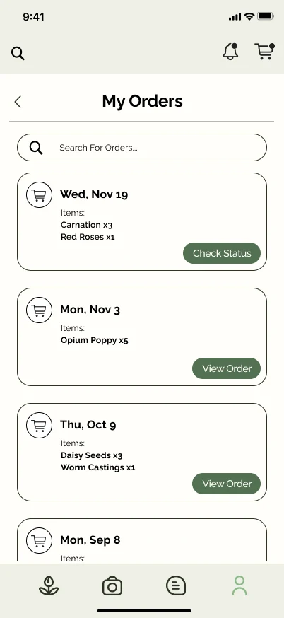 My orders