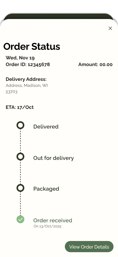 Order status